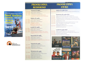 Pescara/festa di Sant'Andrea, Vincenzo Olivieri, cover e fuochi pirotecnici