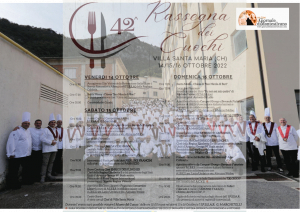 Villa Santa Maria torna la tradizionale Rassegna dei Cuochi