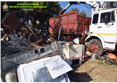 Pescara/Traffico illecito di rifiuti. 1 indagato. Discarica abusiva di 6.000 m2.