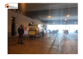 foto scattata questa mattina a Pescara mentre buttavano le coperte.