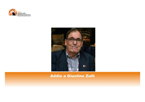 Cordoglio per la scomparsa di Giustino Zulli