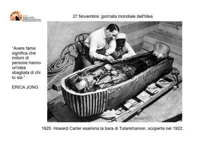 27 Novembre. Prima crociata, medaglia miracolosa, tomba di Tutankhamon