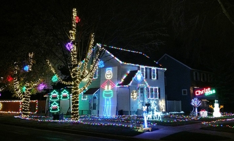 Chrismas lights show. Luci in sincrono con la musica: meraviglioso!
