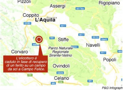 campo felice zona dell'incidente