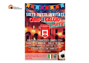 Campli Calcio, festa in piazza per celebrare una stagione trionfale