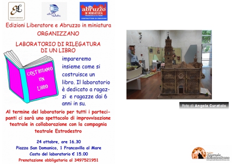 Come rilegare un libro, il laboratorio all’Abruzzo in Miniatura
