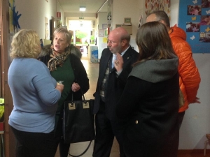 Parlione durante il sopralluogo