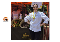 Giovane di Civitaquana al primo mercato contadino di Nairobi