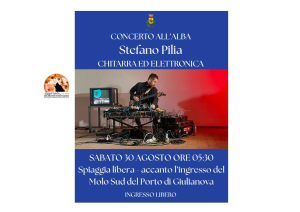 Stefano Pilia degli Afterhours in concerto a Giulianova.