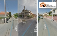 Via NIlo e i pali che intralciano la strada