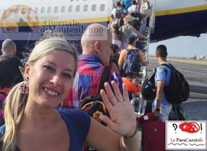 Nella foto Naida che vinse la paura di volare