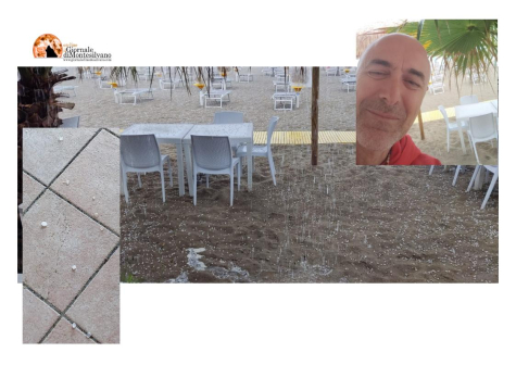 Pescara, la grandinata di Pescara sud coglie tutti di sorpresa
