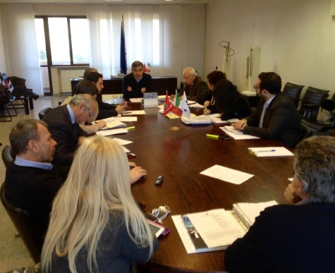 Nella foto: La riunione di questa mattina