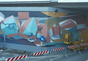 Montesilvano ecco il murales di Via Aldo Moro