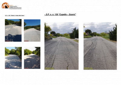 alcune delle strade oggetto d'intervento