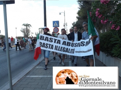 corteo del 2 luglio cittadino contro il bivacco in pienta e l'illegalità