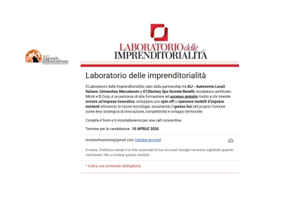 Laboratorio delle imprenditorialità, si parte anche in Abruzzo. Opportunità nei piccoli Comuni